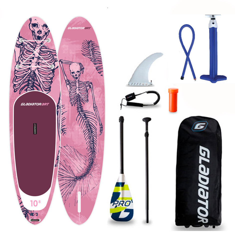 Сапборд Gladiator ART 11'2" x 30" MERMAID 2021 — надувна дошка для САП серфінгу, sup board