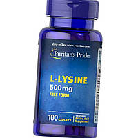 L-лизин Puritan's Pride L-Lysine 500 mg 100 таб