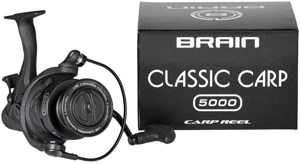 Катушка Brain Classic Carp Baitrunner 5000 4+1BB - фото 6 - id-p1434073878