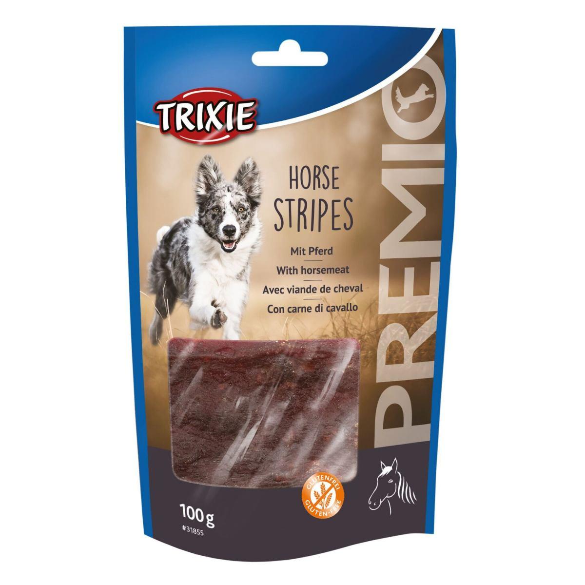 Ласощі для собак Horse Stripes з кониною 11см 100г