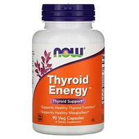 Thyroid Energy для Щитовидної залози Now Foods, 90 рослинних капсул