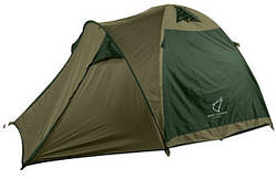 💜Двошарова Палатка "Wolf Leader" на 3-4 людини з двома тамбурами Зелений