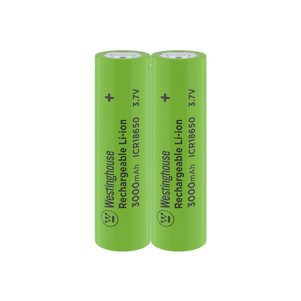 Акумулятор літій-іонний Westinghouse Li-ion ICR18650, 3000mAh, 2шт/уп shrink