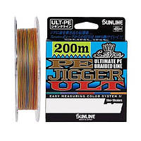 Шнур Sunline PE-Jigger ULT 200m (multicolor) 1.2/0.185mm 20lb/9.2kg 1658.10.35