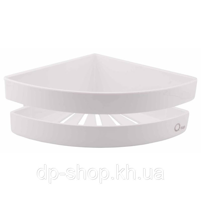 Полиця кутова Qtap Police пластикова QTPL01 White, фото 1