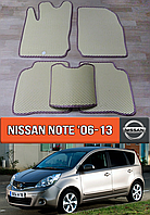 ЕВА коврики Ниссан Ноут Е11 2006-2013. EVA резиновые ковры на Nissan Note Е11