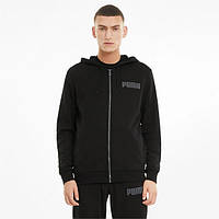 Мужская кофта на замке PUMA Modern Basics Men's Full Zip Hoodie ОРИГИНАЛ (размер S, M) черный