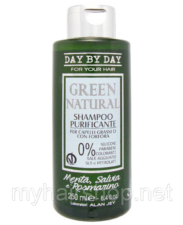 Шампунь очисний для жирного волосся з лупою Alan Jey Shampoo Purificante 250 мл