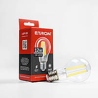 Светодиодная LED лампа 12W E27 А60 ETRON 1-EFP-106 Filament 4200K