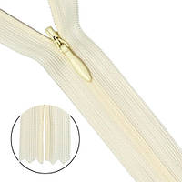 Блискавка потайна #3 45 см айворі