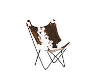 Кресло в коричневых и белых нашивках NYBRO