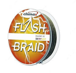 Шнур рибальський плетений Climax Flash Braid 24569 100м 0.18 мм, 13 кг зелений