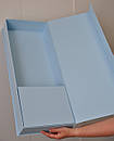 Коробка "Футляр" на магнітах 65*25*8 см зі вставкою (блакитний), фото 2