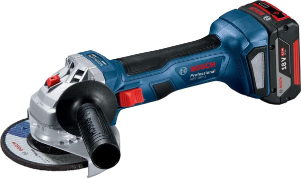 Акумуляторна кутова шліфмашина Bosch GWS 180-LI (18 В, 4 А*год, 125 мм) (06019H9025)