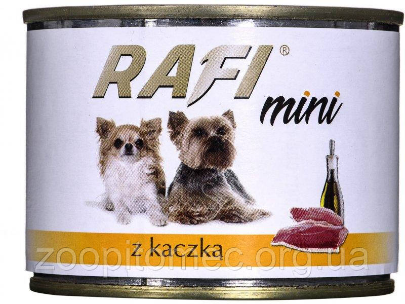 Консерва для собак дрібних порід Dolina Noteci RAFI mini з качкою, 185 г