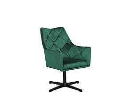 Зелене оксамитове крісло VAKSALA