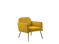 НАРКЕН желтое велюровое кресло
