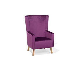 Оксамитове крісло Wingback Violet ONEIDA