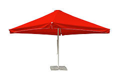 Зонт для торгівлі 4х4 квадратний Червоний