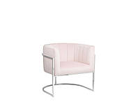 Кресло LARVIK из розового бархата