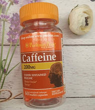 Кофеїн Puritan's Pride Caffeine 200 мг 60 таблеток Кофеїн-Бензоат натрію