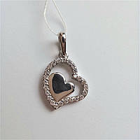 Срібна підвіска Сердечка