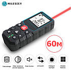 Лазерний далекомір Mileseey X5 60 метрів. Лазерна електронна рулетка на батарейках, фото 3