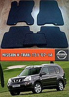 ЕВА коврики Ниссан Х Трейл Т31 2007-2014. EVA резиновые ковры на Nissan X-Trail T31