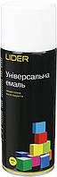 Аерозольна емаль Lider (біла глянсова RAL 9010) універсальна (400 мл)