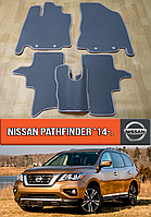 ЕВА коврики Ниссан Патфайндер 2014-н.в. EVA резиновые ковры на Nissan Pathfinder