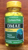 Дмае Puritan's Pride DMAE 100 mg 100 кап диметиламіноетанол, фото 3