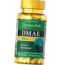 Дмае Puritan's Pride DMAE 100 mg 100 кап диметиламіноетанол, фото 2