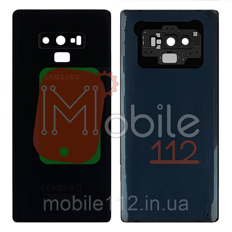 Задняя крышка Samsung Galaxy Note 9 N960F черная оригинал Китай со стеклом камеры