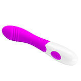 Вібратор для стимуляції точки G з 30 режимами вібрації Pretty Love Elemental Vibrator Purple, фото 6