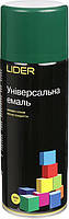 Аерозольна емаль Lider (темно-зелена RAl 6005) універсальна (400 мл)