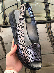 Босоніжки жіночі шкіряні на повну ногу великого розміру 42, жіноче взуття великих розмірів