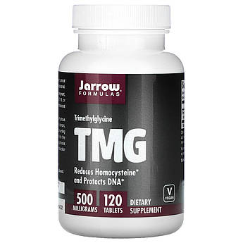 Jarrow Formulas, ГММ, Тріметілгліцін (безводний бетаїн) 500 мг, 120 таблеток