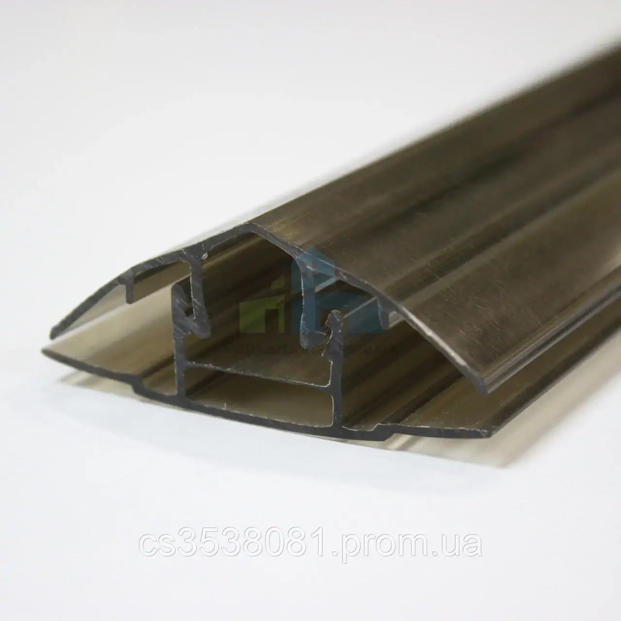 Профиль поликарбонатный соединительный (крышка-база) HСP 16 мм бронза ...