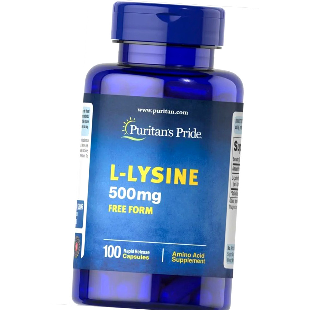 L-лізин Puritan's Pride L-Lysine 500 mg 100 кап