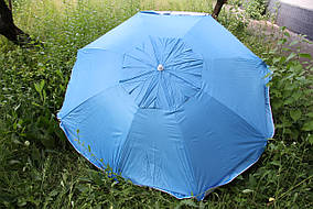 Пляжний парасольку з нахилом 2 м Антиветер ( Парасоля садовий 2 метри +БУР )