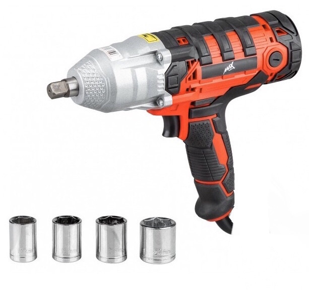Електричний ударний гайковерт MAX 2200W (MXEW01) насадка (17,19,21,23), фото 1