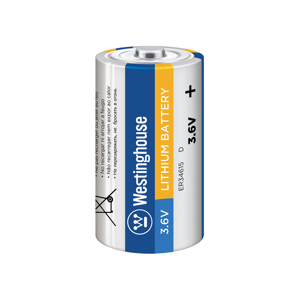Літієва батарейка Westinghouse Li-SOCI2 ER34615, 3.6V, 19000mAh, 1 шт/уп