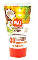 Крем для безопасного загара 150 мл водостойкий SPF 30 Sun Day