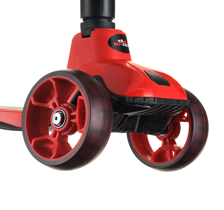 Mini Scooter Cool Master дитячий складаний триколісний самокат з світяться колеса (червоний), фото 2