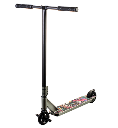 Scooter трюковий двоколісний самокат з пегами та HIC системою (сірий), фото 1