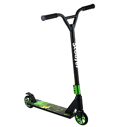 Scooter трюковий двоколісний самокат з Y-образним кермом і різьбовий компресією (зелений)