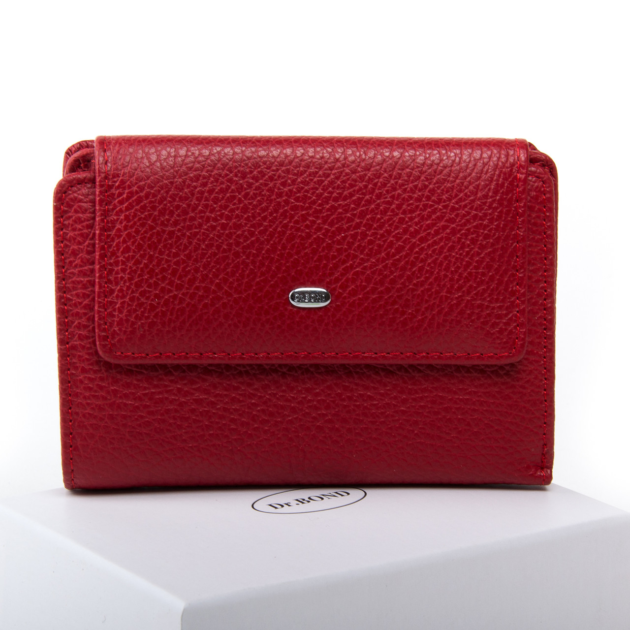 Жіночий шкіряний гаманець Classic DR. BOND WN-1 red