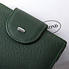 Жіночий шкіряний гаманець Classic DR. BOND WN-6 dark-green, фото 2