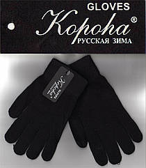 Вовняні рукавички жіночі з начосом всередині ТМ "Корона" N7070 ПЖЗ-1528