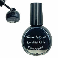 Лак-краска Kand Nail (10 мл.) для стемпинга и дизайна ногтей. Чёрный